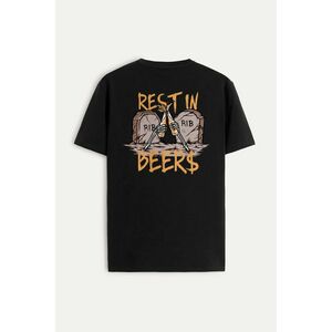 Tričko, Barva Černá, s Potiskem Rib obraz