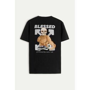Tričko, Barva Černá, s Potiskem Blessed Teddy obraz