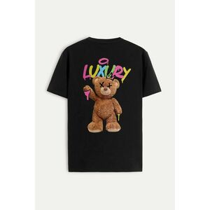 Tričko, Barva Černá, s Potiskem Luxurious Teddy obraz