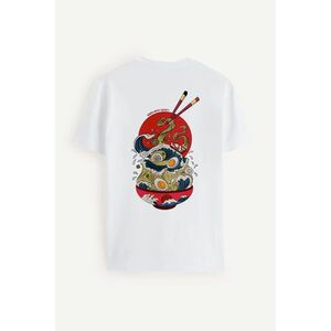 Tričko, Barva Bílá, s Potiskem Ramen Madness obraz