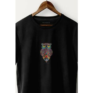 Tričko, Barva Černá, s Potiskem Magic Owl obraz