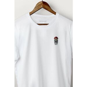 Tričko, Barva Bílá, s Potiskem Mushroom Skull obraz