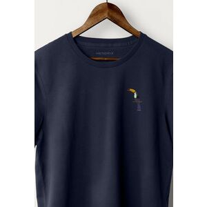 Tričko, Barva Modrá, s Potiskem Toucan Empire obraz