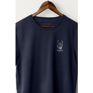 Tričko, Barva Modrá, s Potiskem Chaos Crew obraz