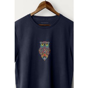 Tričko, Barva Modrá, s Potiskem Magic Owl obraz