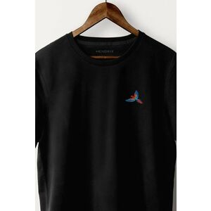 Tričko, Barva Černá, s Potiskem Exotic Parrot obraz