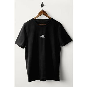 Tričko, Barva Černá, s Potiskem Off In White obraz