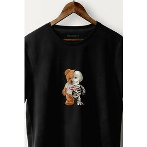 Tričko, Barva Černá, s Potiskem Creepy Teddy obraz