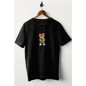 Tričko, Barva Černá, s Potiskem Hypebeast Teddy obraz