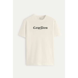 Tričko, Barva Ekru, s Potiskem Carpe Diem obraz