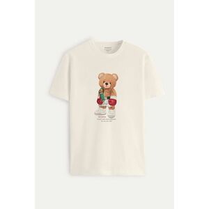Tričko, Barva Ekru, s Potiskem Champion Teddy obraz