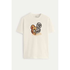 Tričko, Barva Ekru, s Potiskem Madness obraz