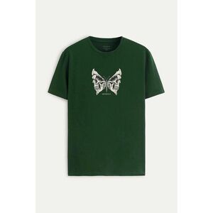 Tričko, Barva Zelená, s Potiskem Deadly Butterfly obraz