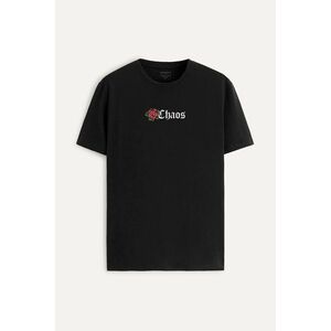 Tričko, Barva Černá, s Potiskem Rose Of Chaos obraz