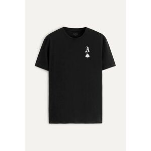 Tričko, Barva Černá, s Potiskem The Ace obraz