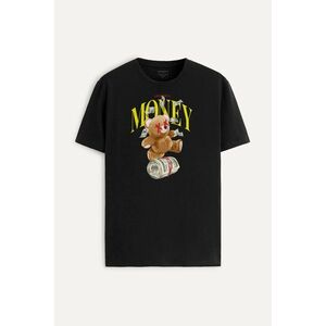 Tričko, Barva Černá, s Potiskem Money Ruler Teddy obraz