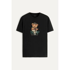 Tričko, Barva Černá, s Potiskem Alternative Trapper Teddy obraz