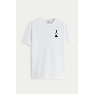 Tričko, Barva Bílá, s Potiskem The Ace obraz