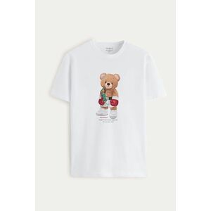 Tričko, Barva Bílá, s Potiskem Champion Teddy obraz