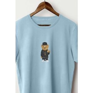 Tričko, Barva Blankytně Modrá, s Potiskem Compton Teddy obraz