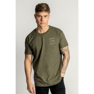Tričko, Barva Khaki, s Potiskem Veni Vidi Vici obraz