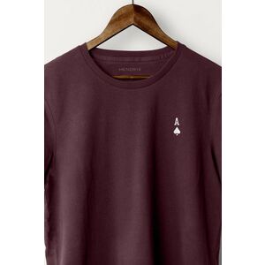 Tričko, Barva Bordó, s Potiskem Ace obraz