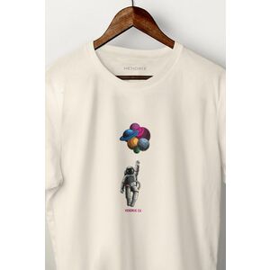 Tričko, Barva Ekru, s Potiskem Astro Balloons obraz