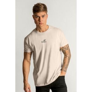 Tričko, Barva Ekru, s Potiskem Off Black obraz