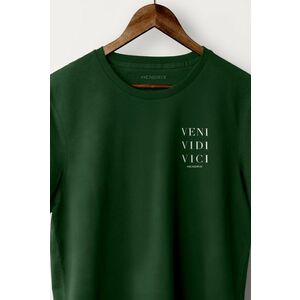 Tričko, Barva Zelená, s Potiskem Veni Vidi Vici obraz