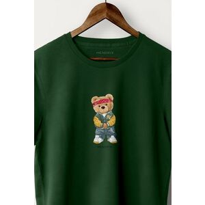 Tričko, Barva Zelená, s Potiskem Hypebeast Teddy obraz