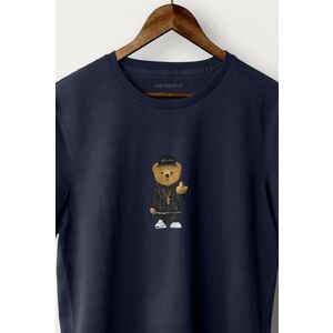 Tričko, Barva Modrá, s Potiskem Compton Teddy obraz