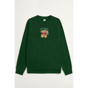 Mikina, Barva Zelená, s Potiskem Hendrix Teddy obraz