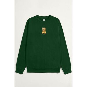 Mikina, Barva Zelená, s Potiskem Kung Fu Teddy obraz