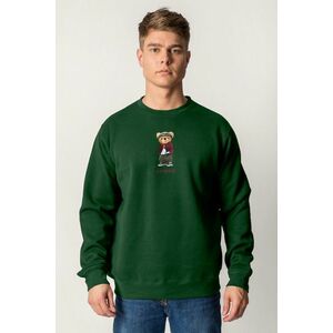 Mikina, Barva Zelená, s Potiskem Gangsta Teddy obraz