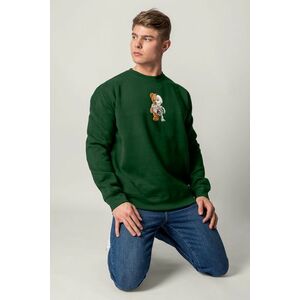 Mikina, Barva Zelená, s Potiskem Ressurection Teddy obraz