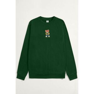 Mikina, Barva Zelená, s Potiskem Street Credit Teddy obraz