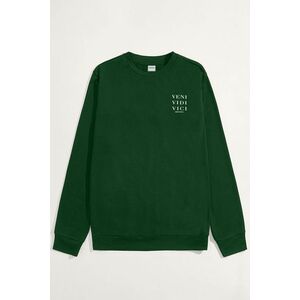 Mikina, Barva Zelená, s Potiskem Veni Vidi Vici obraz