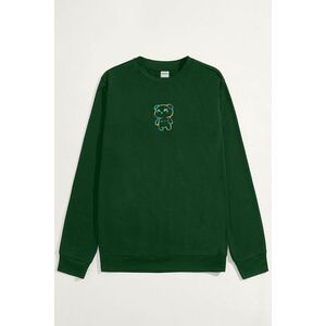 Mikina, Barva Zelená, s Potiskem Neon Teddybear obraz