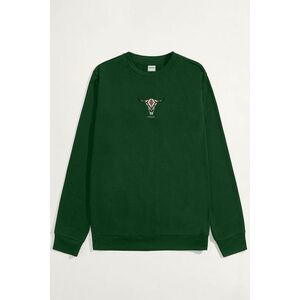 Mikina, Barva Zelená, s Potiskem Tribal Buffalo obraz