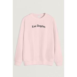 Mikina, Barva Růžová, s Potiskem Los Angeles obraz