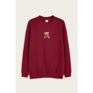 Mikina, Barva Bordó, s Potiskem Convict Teddy obraz