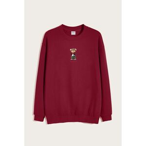 Mikina, Barva Bordó, s Potiskem Gangsta Teddy obraz