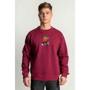 Mikina, Barva Bordó, s Potiskem Snow Ride Teddy obraz
