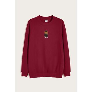 Mikina, Barva Bordó, s Potiskem Compton Teddy obraz