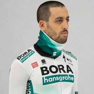 SPORTFUL Cyklistický nákrčník - BORA HANSGROHE 2021 - zelená/šedá UNI obraz