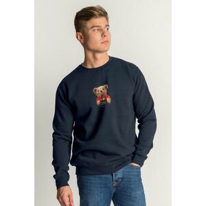 Mikina, Barva Modrá, s Potiskem Convict Teddy obraz