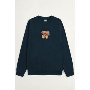 Mikina, Barva Modrá, s Potiskem Supreme Teddy obraz