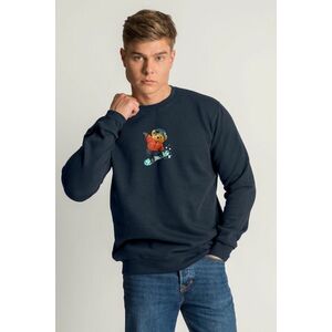 Mikina, Barva Modrá, s Potiskem Snow Ride Teddy obraz