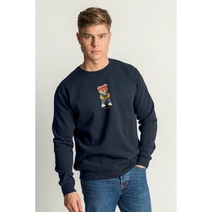 Mikina, Barva Modrá, s Potiskem Street Credit Teddy obraz