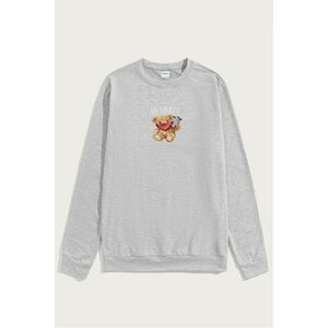 Mikina, Barva Šedá, s Potiskem Hendrix Teddy obraz